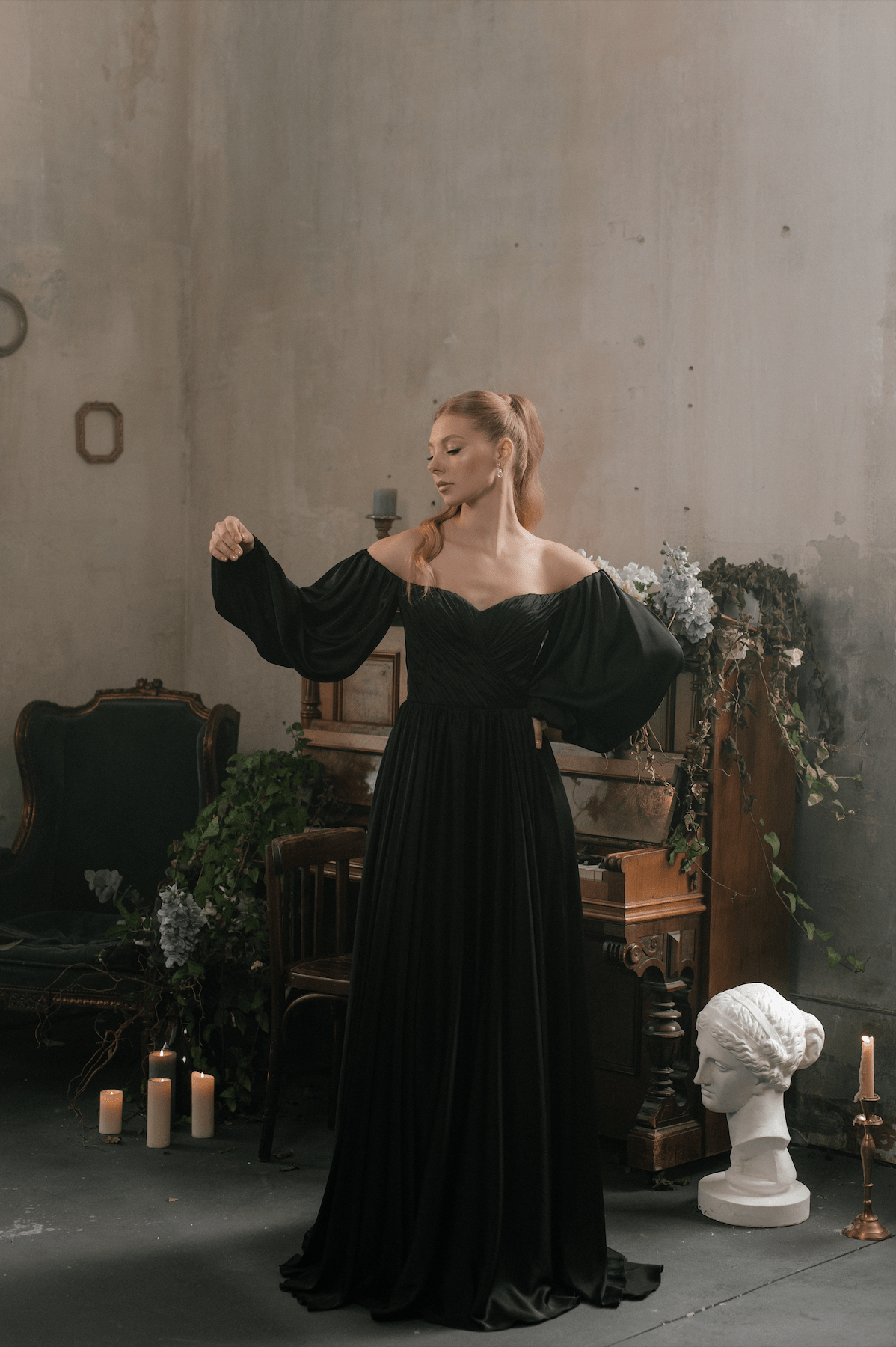 Black Millie Ready to ship wedding dress by Bethy Lade - unique bridal gown