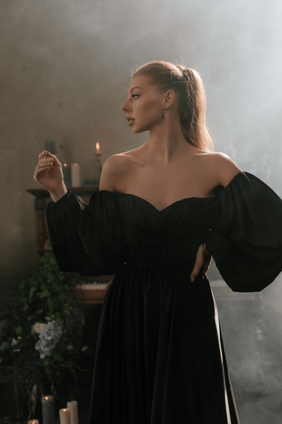 Black Millie Ready to ship wedding dress by Bethy Lade - unique bridal gown