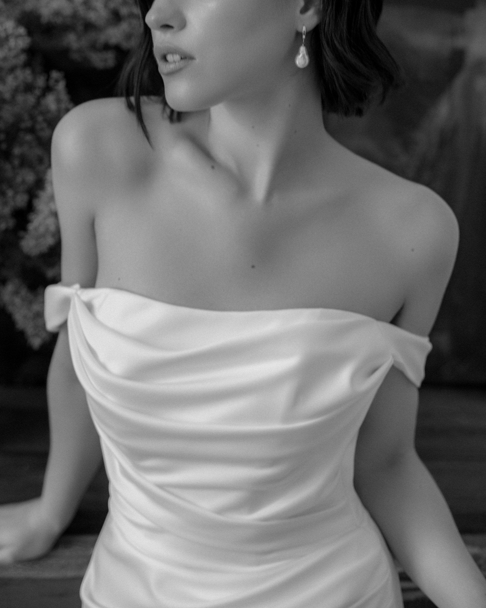 Camellia Satin Ready to Ship wedding dress by Bethy Lade - unique bridal gown