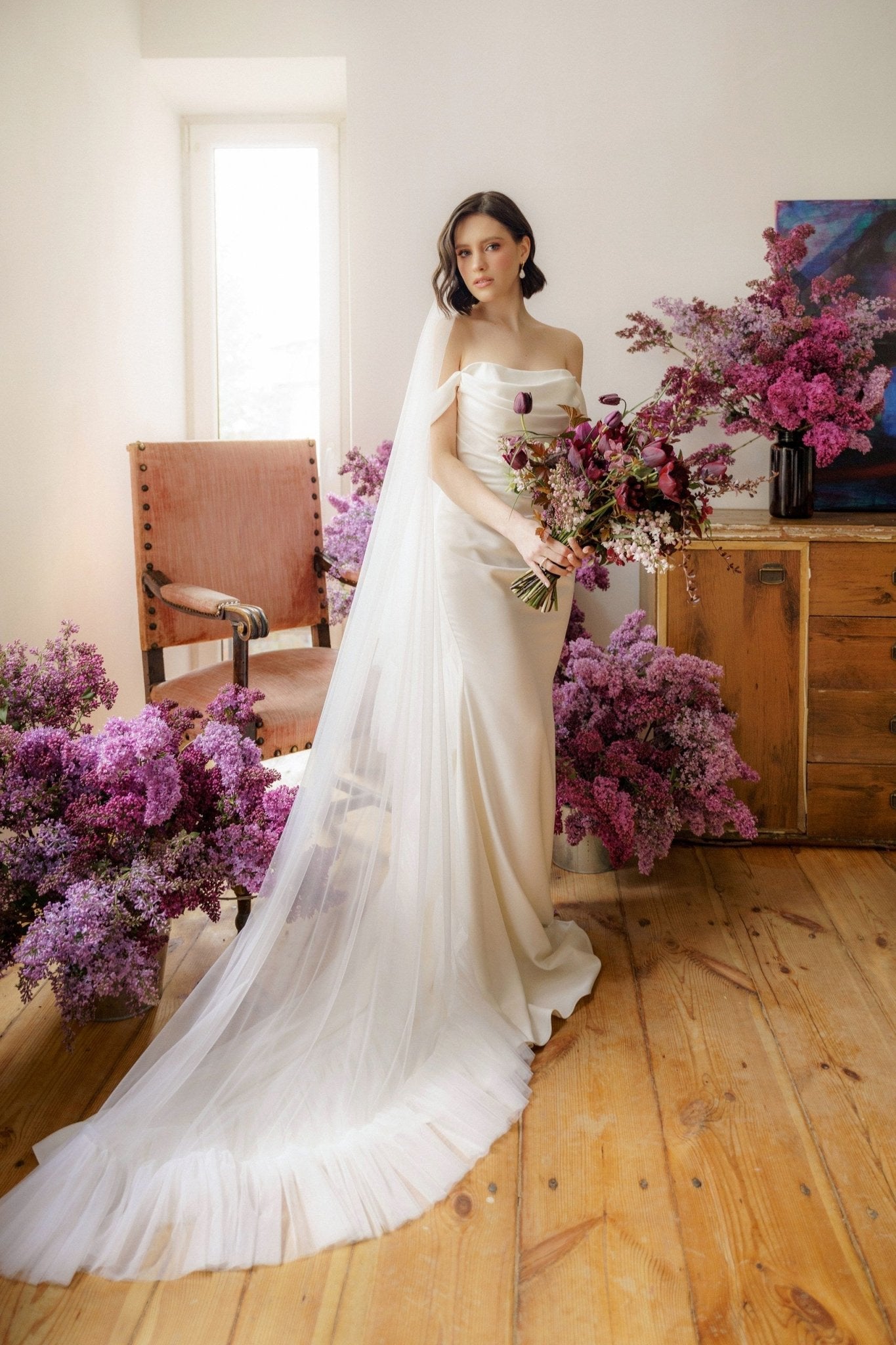 Camellia Satin Ready to Ship wedding dress by Bethy Lade - unique bridal gown
