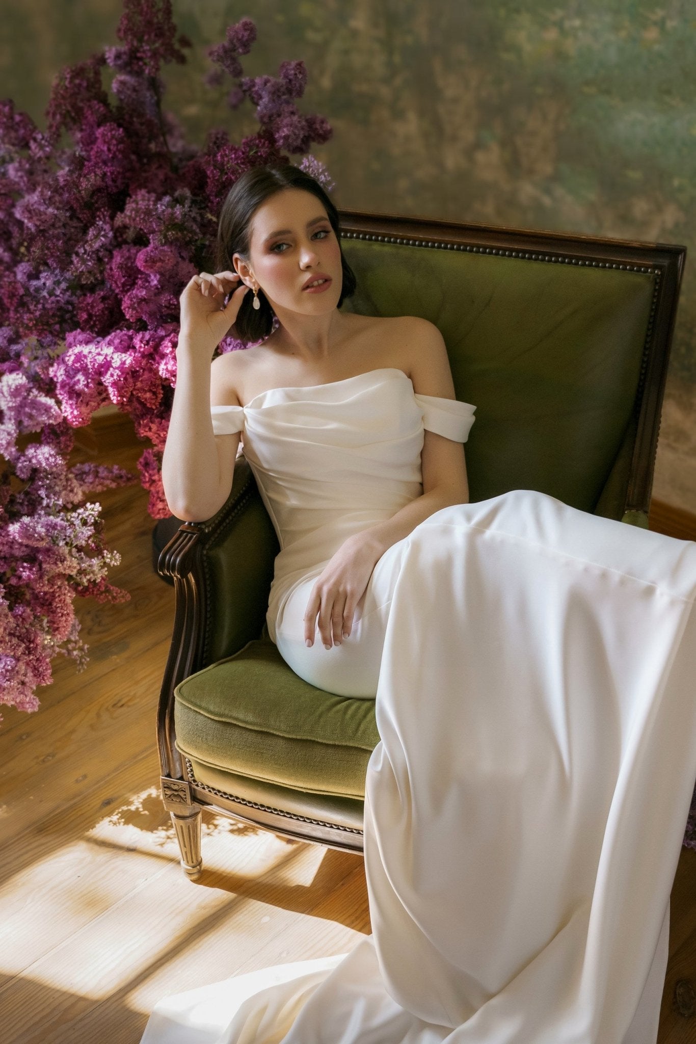 Camellia Satin Ready to Ship wedding dress by Bethy Lade - unique bridal gown