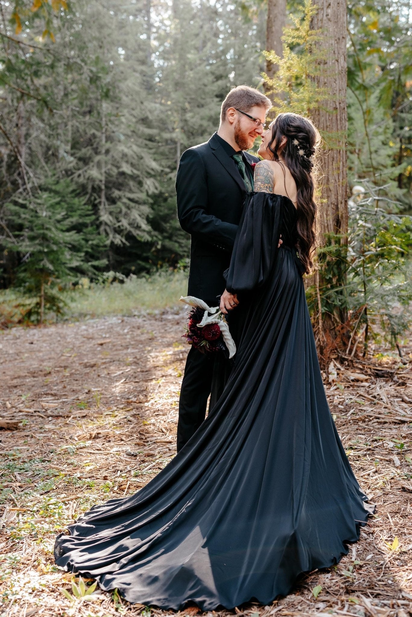 Black Millie Ready to ship wedding dress by Bethy Lade - unique bridal gown